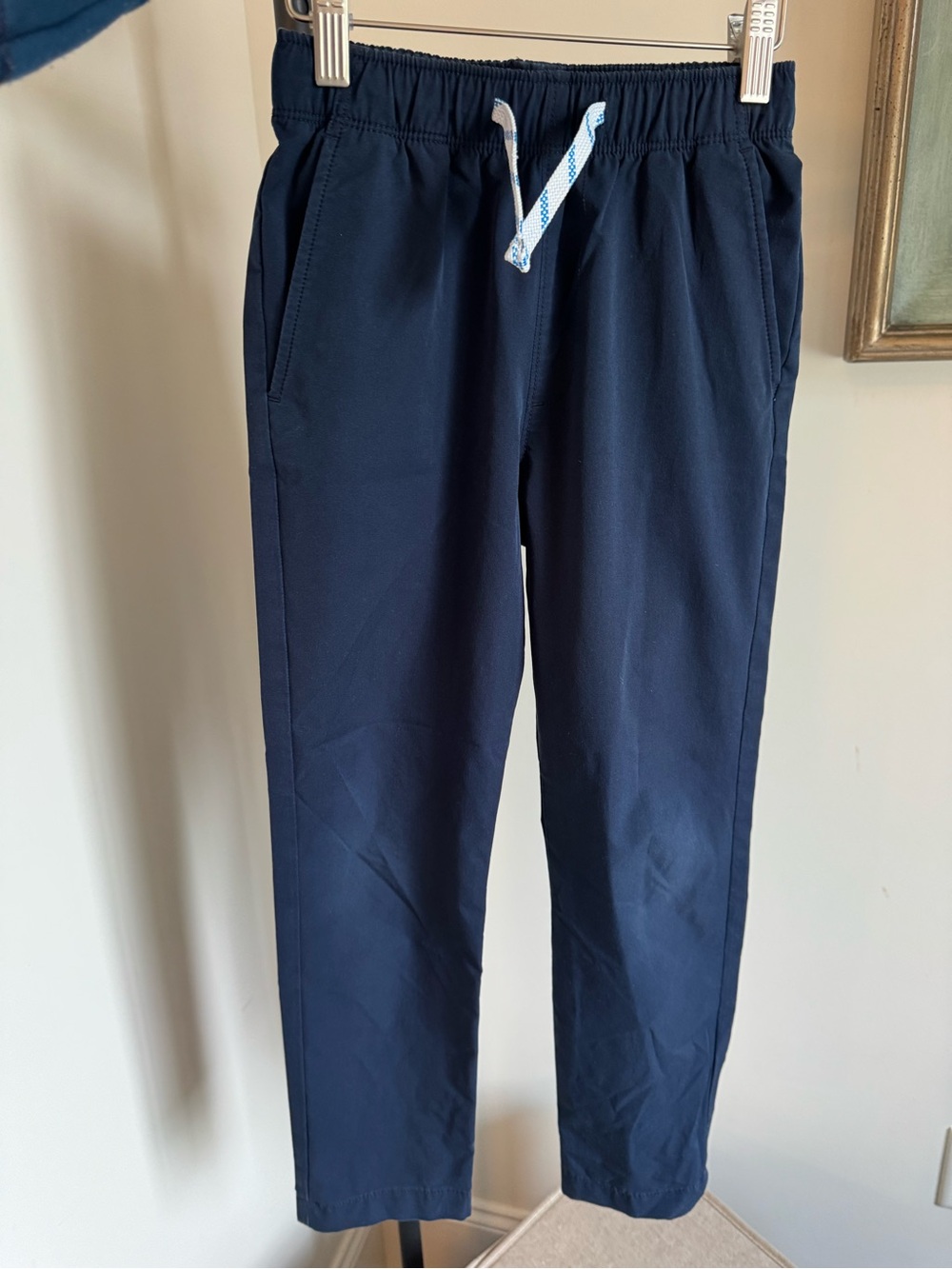 Crewcuts Navy Elastic Waist Drawstring Chinos